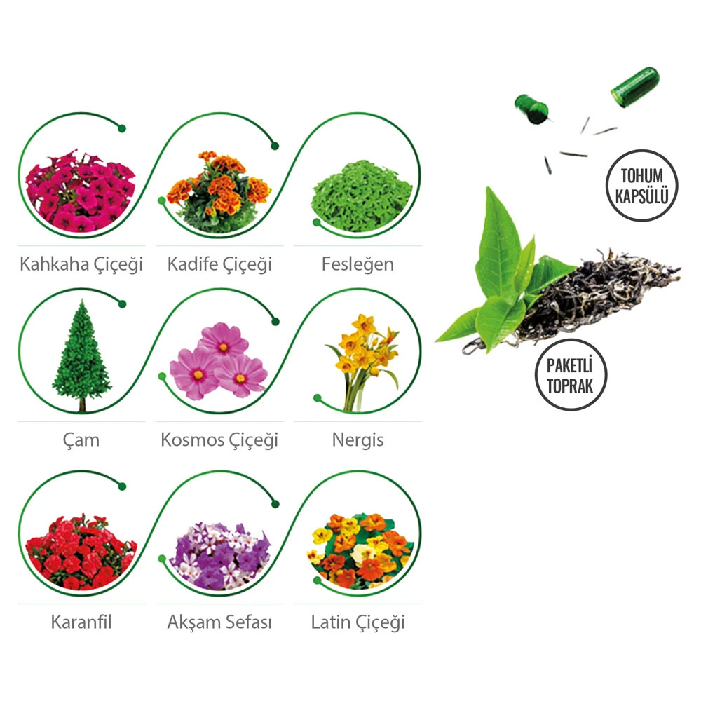 CK-2035 Kapaklı Bitki Dikim Seti