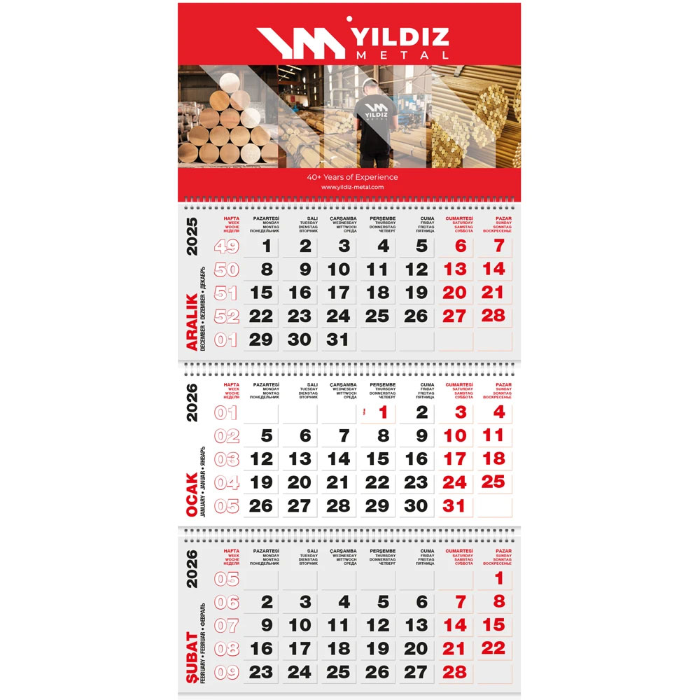 GMC-16 Jumbo Gemici Takvim